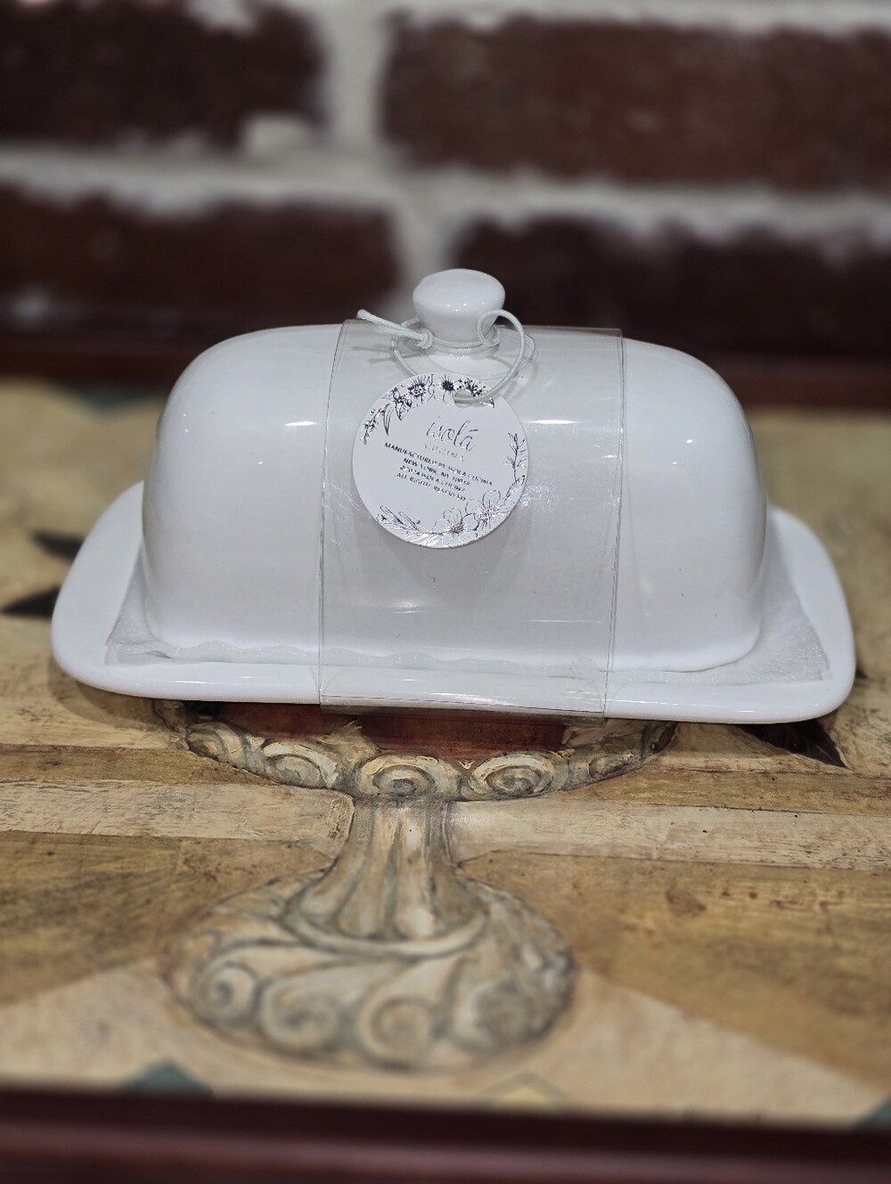 Butter Dish, Ceramic